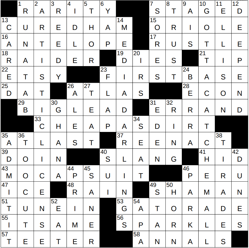 0321 25 NY Times Crossword 21 Mar 25 Friday NYXCrossword