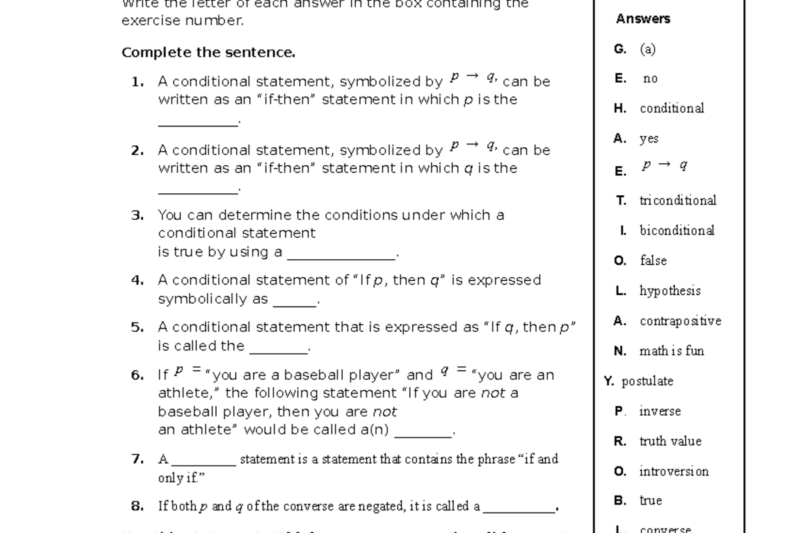 2.1 Puzzle Time Worksheet Answers