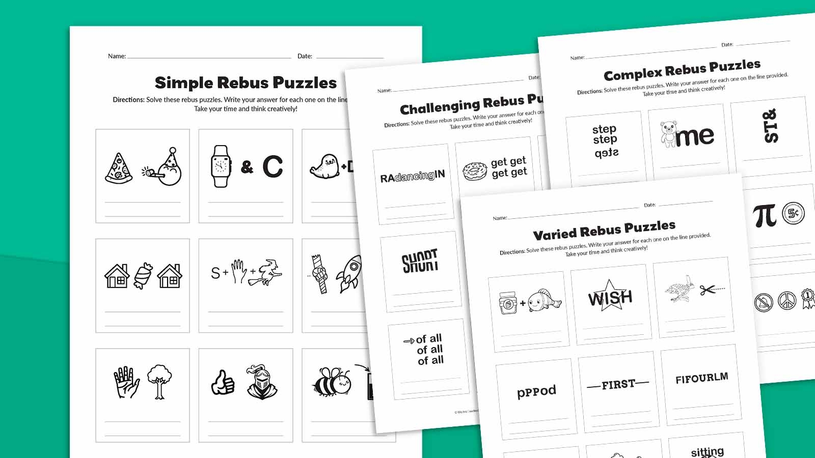Pictogram Puzzle Worksheet Pictogram Puzzle Worksheet