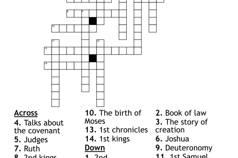 Bible Crossword Puzzles
