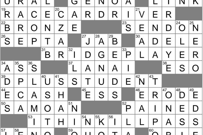 Auction Unit Crossword Puzzle Clue
