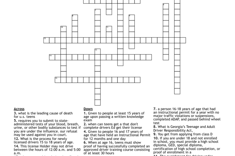 Adap Crossword Puzzle