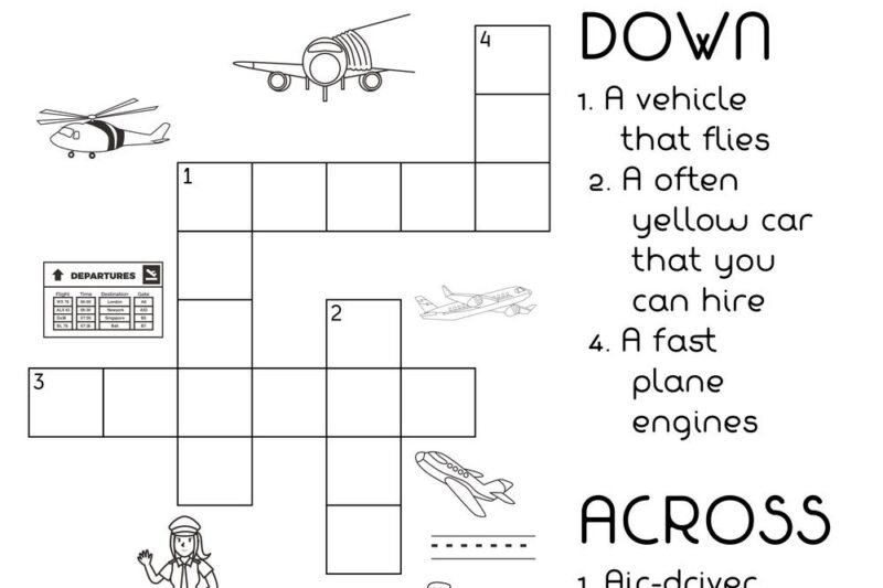 Airport Crossword Puzzle
