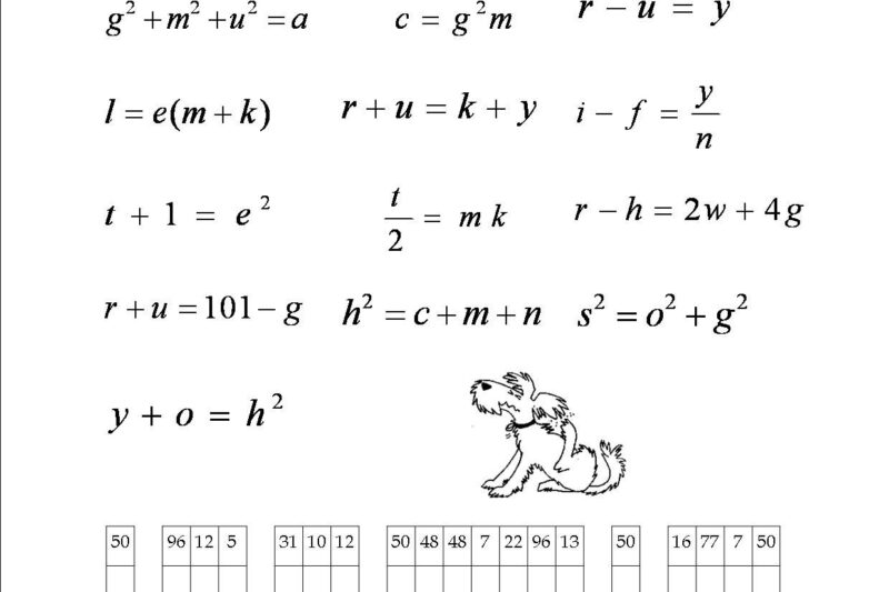 Algebra Puzzles Worksheets