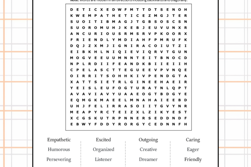 All About Me Puzzle Worksheet