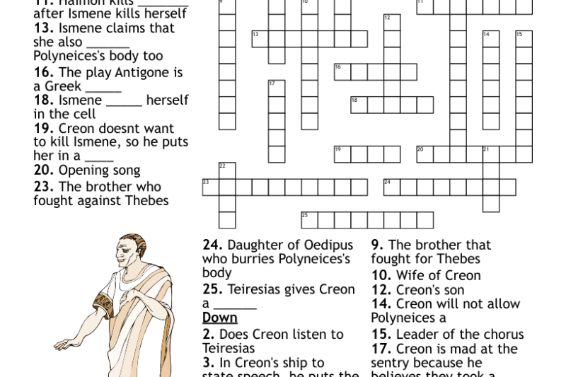 Antigone Crossword Puzzle