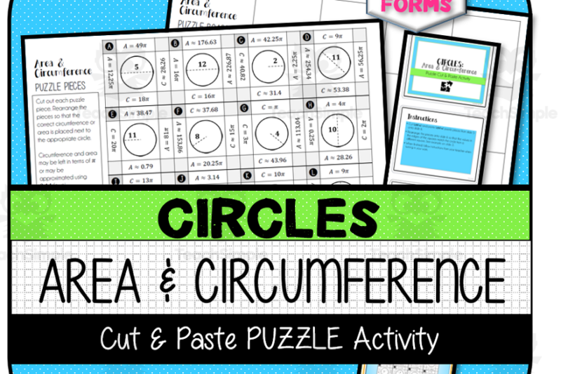 Circumference Puzzle Worksheet