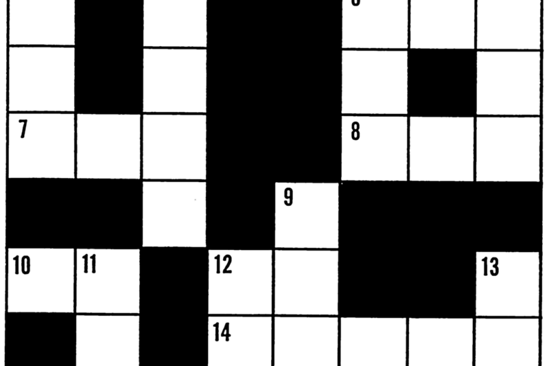Crossword Puzzle Drawing