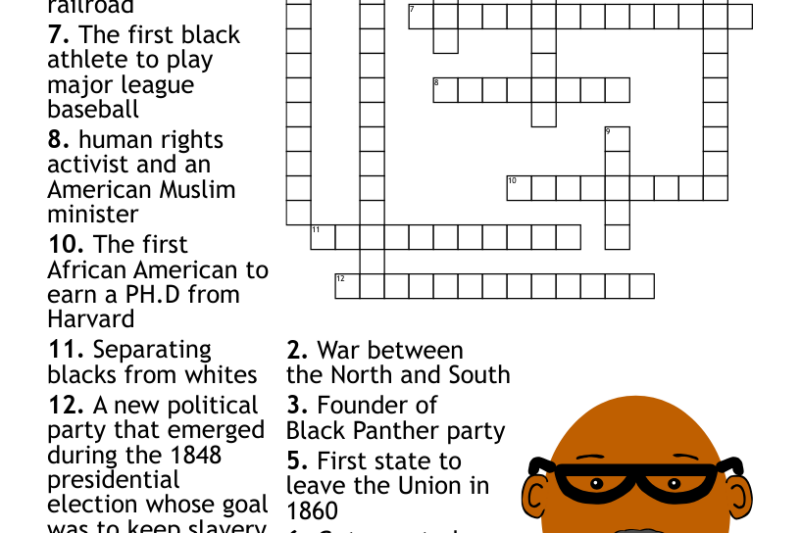Printable Black History Crossword Puzzle