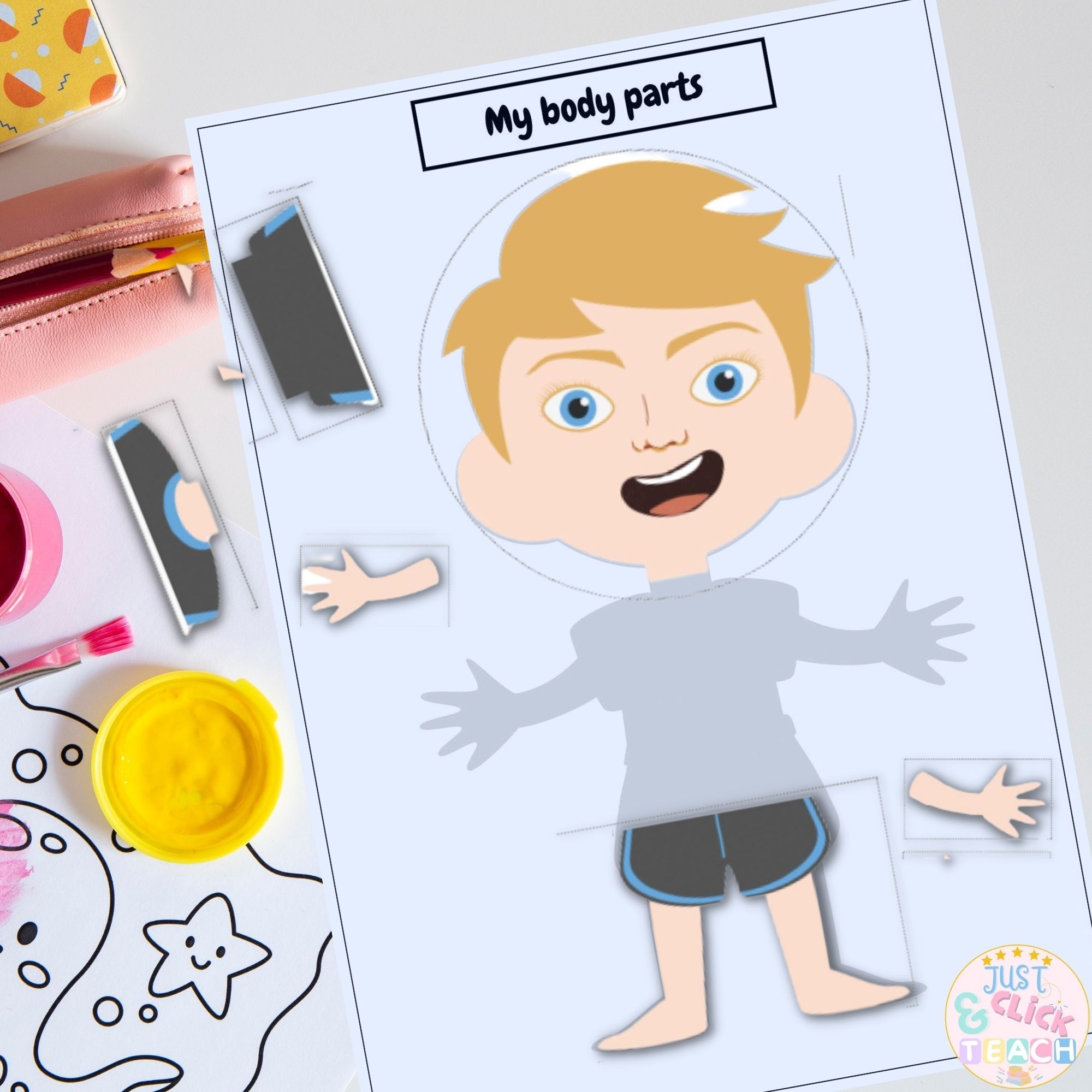 Body Puzzle Worksheets Body Puzzle Worksheets