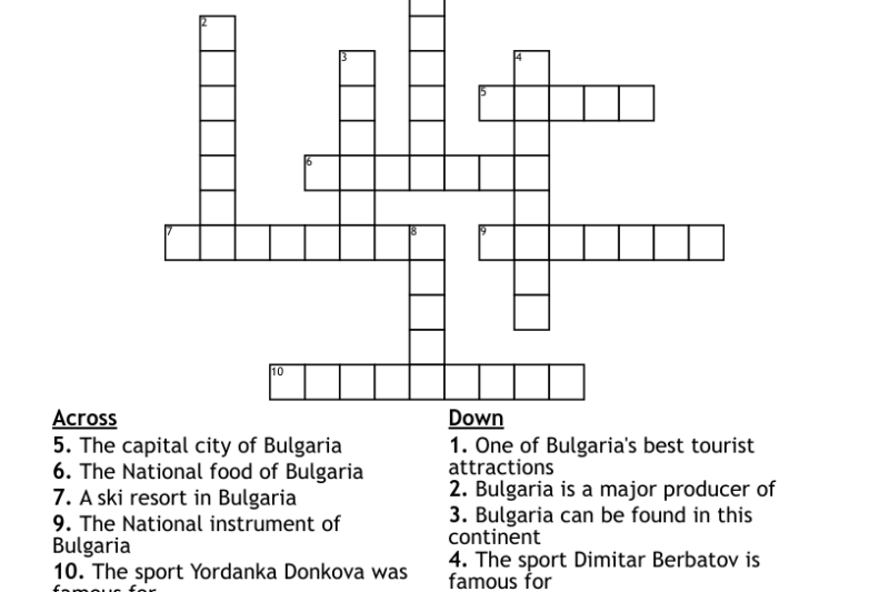 Bulgaria’s Capital Crossword Puzzle Clue