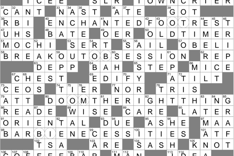Bygone Crossword Puzzle Clue