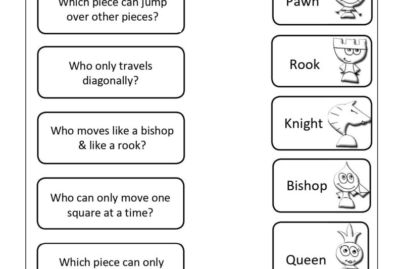 Chess Puzzles Printable Worksheets