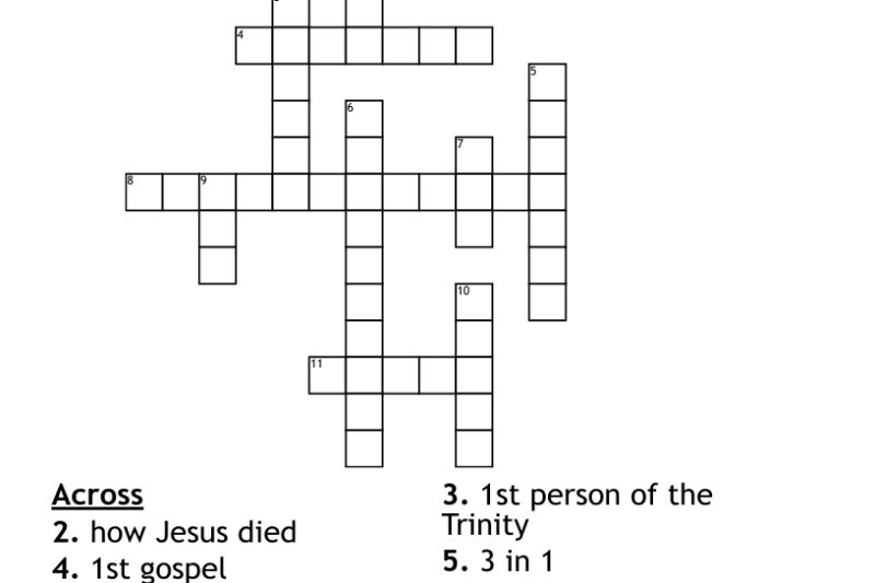 Statement Of Beliefs Crossword Puzzle