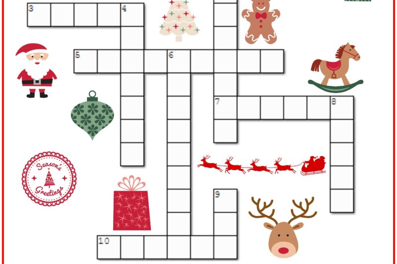 Free Crossword Puzzles Christmas Printable