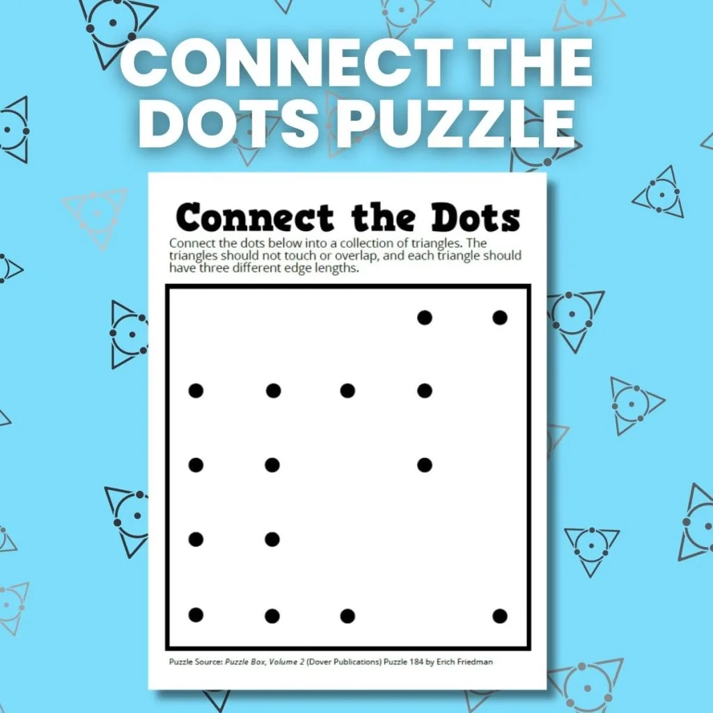 Connect The Dots Puzzle Math U003d Love Worksheets Library