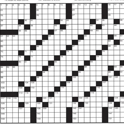 Sunday Crossword Puzzles Printable