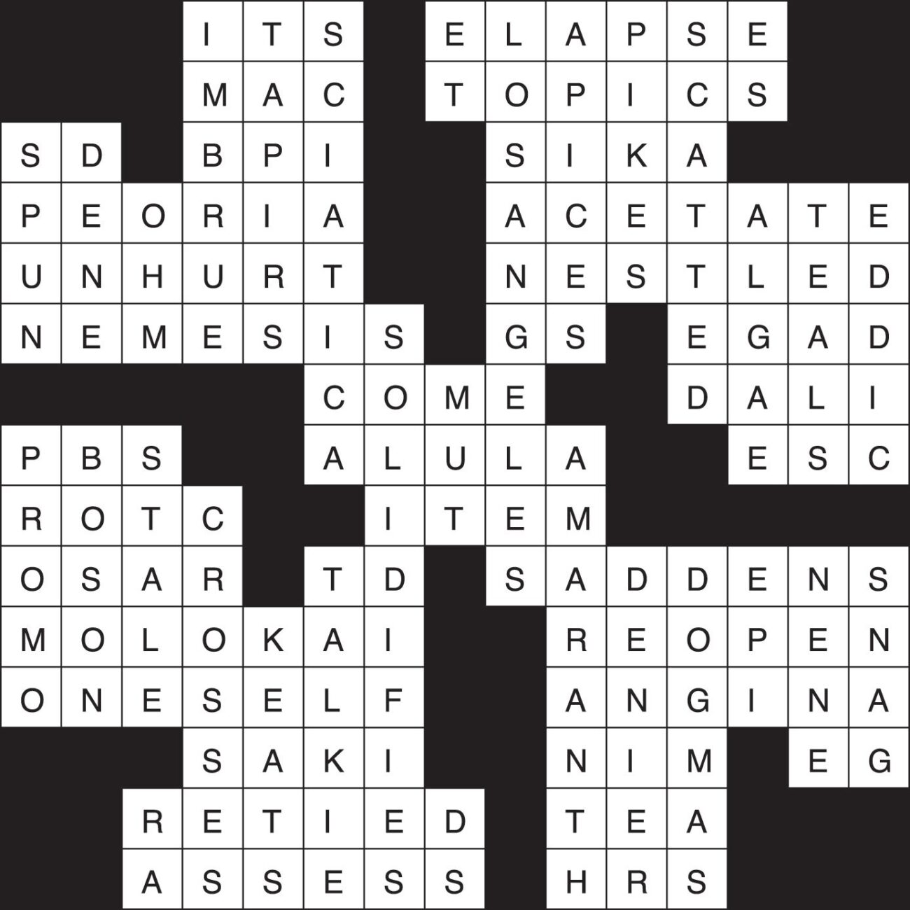 Crossword Puzzle Answers March 23 29 2023 The Northern Light