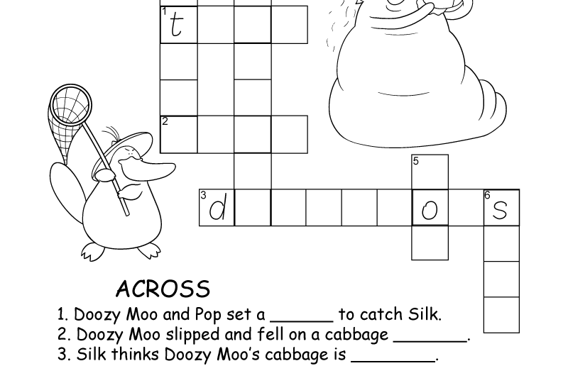 Crossword Puzzle Worksheets Free