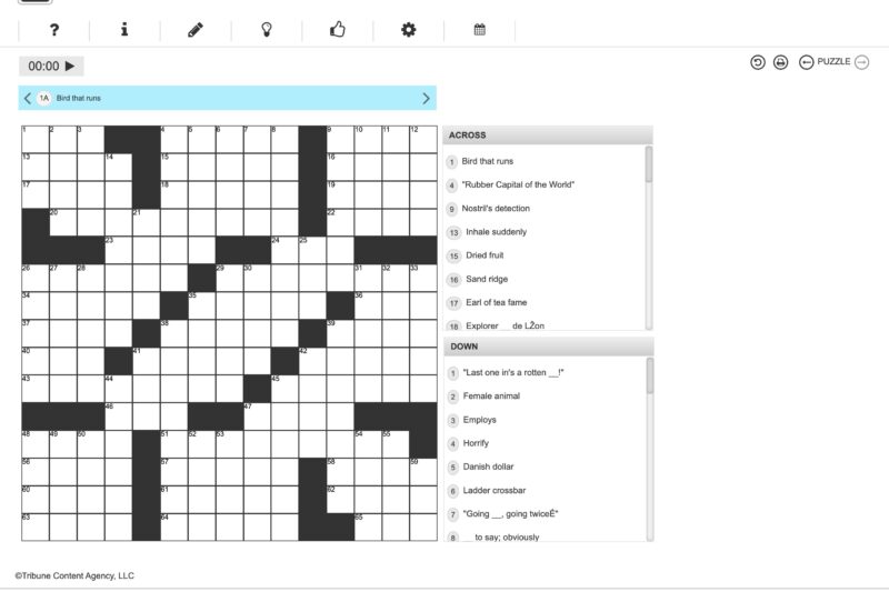 Daily Commuter Crossword Puzzle Free