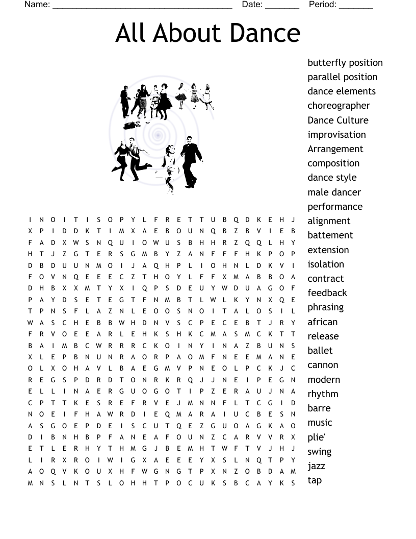 Dance Trivia Crossword WordMint