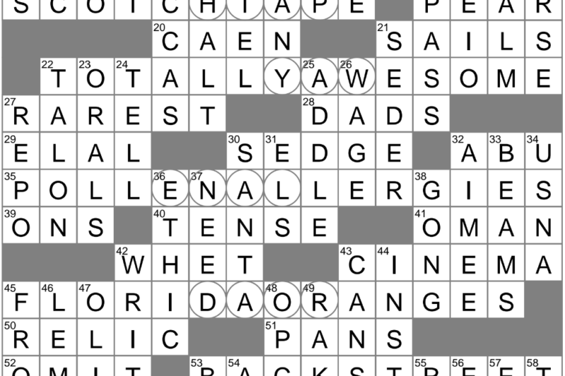 Israeli Airline Crossword Puzzle Clue