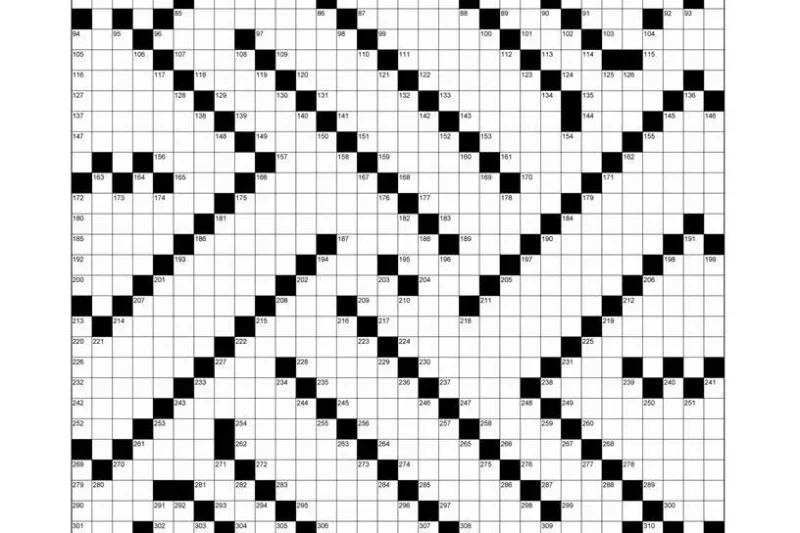 Giant Printable Crossword Puzzles Poster