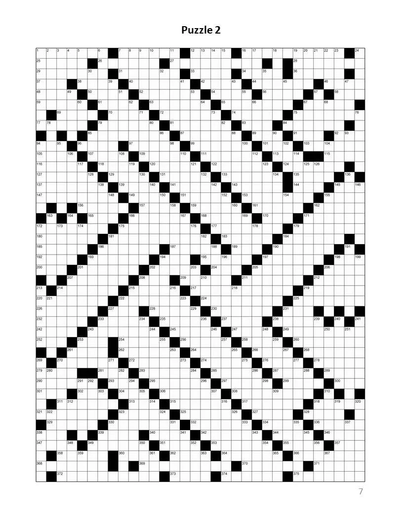 Digital Download 40 Printable Giant Crossword Puzzles For Adults Large Print Easy To Read Mega Size Games With Solutions Etsy