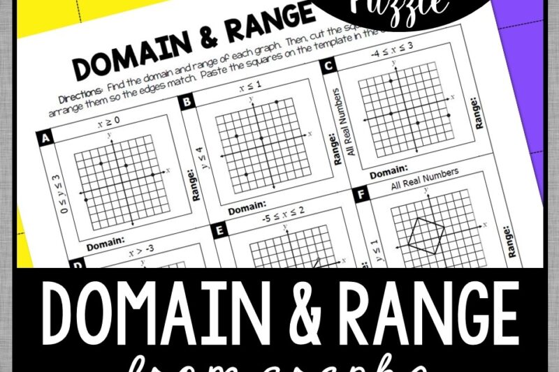 Domain And Range Puzzle Worksheet Answers