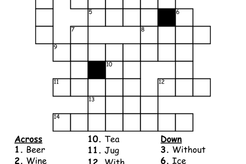 Drink Crossword Puzzle Clue
