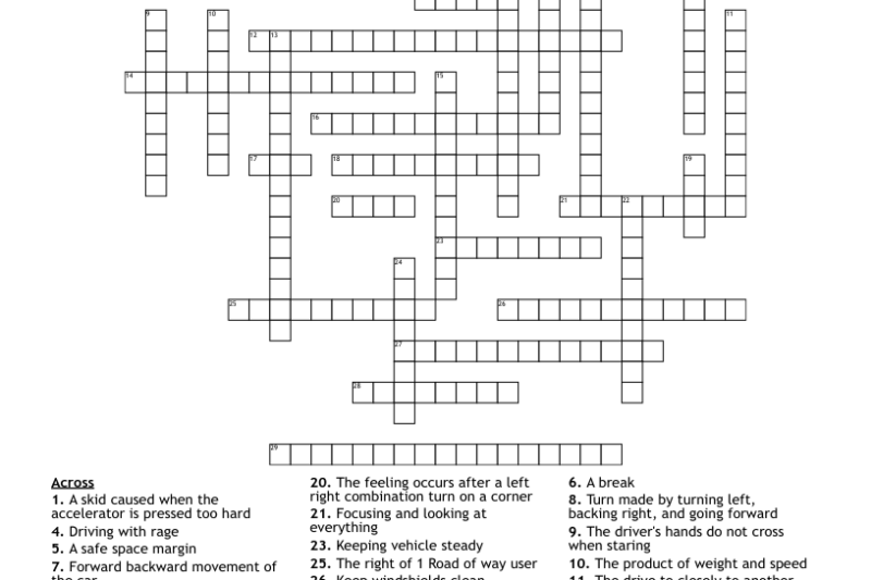 Drive Forward Crossword Puzzle Clue