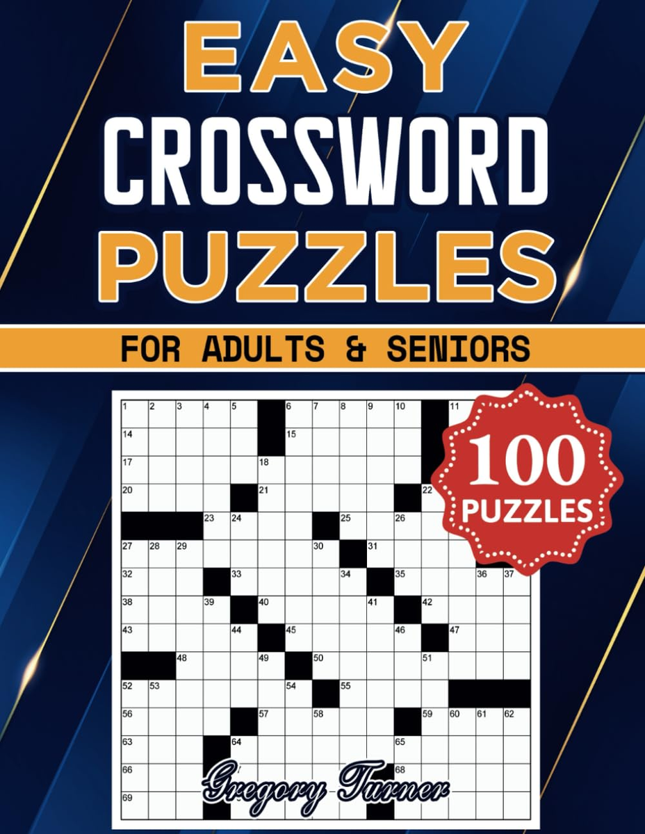 Easy Crossword Puzzle Book For Adults And Seniors 100 Puzzles Easy On The EBay