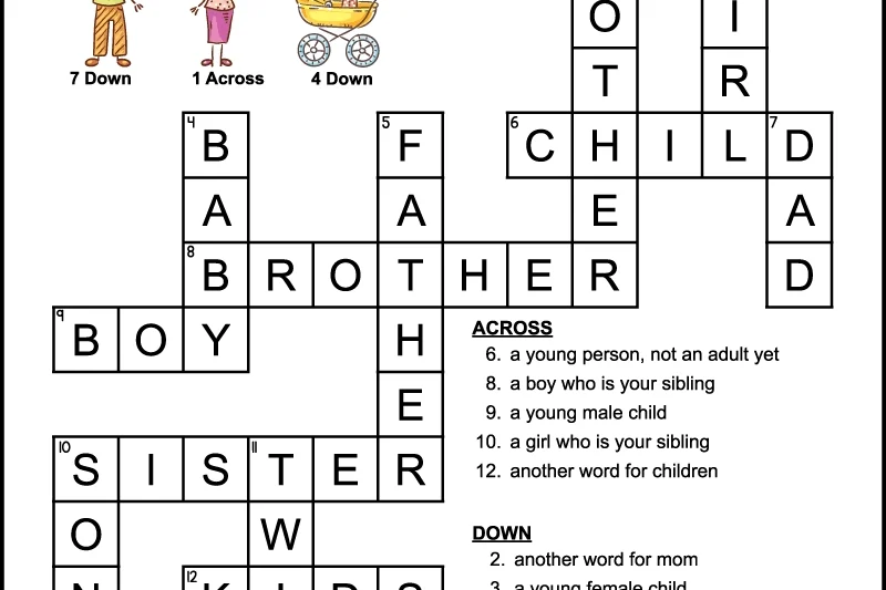 Simple Printable Crossword Puzzles With Answers