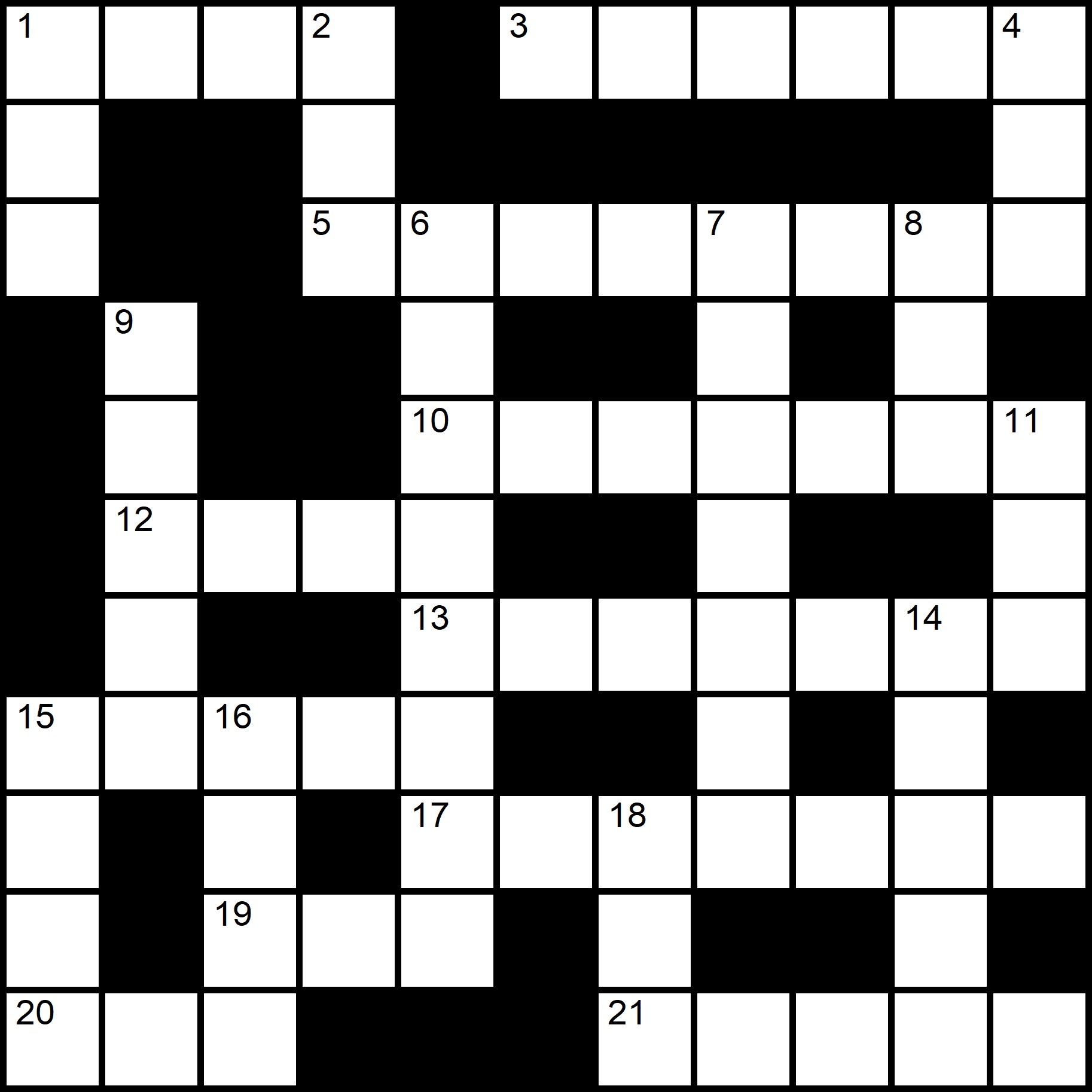 Free Printable Online Crossword Puzzles