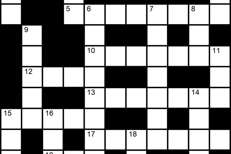 Easy Free Crossword Puzzles Printable