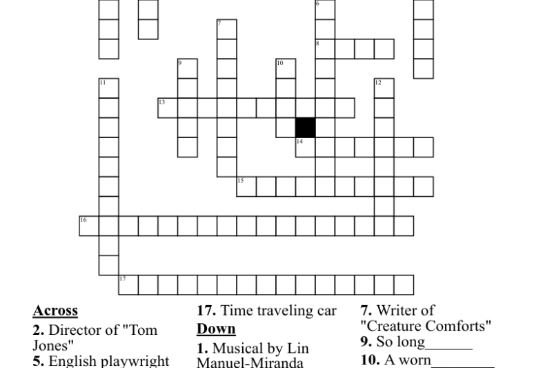 Entertainment Crossword Puzzles Printable
