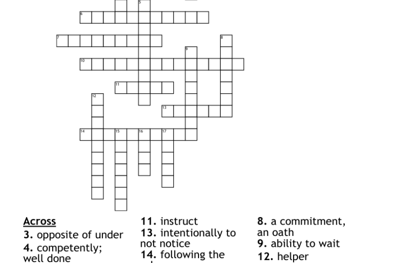Esl Crossword Puzzles Worksheets