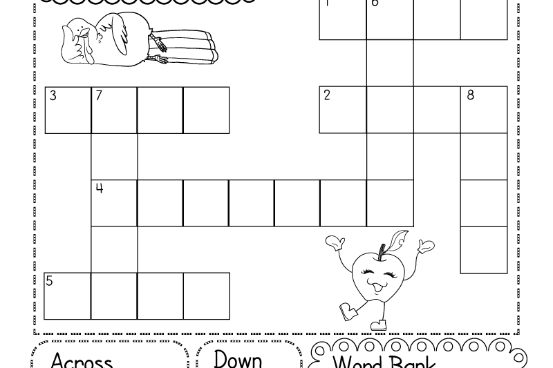 Free Printable Kid Crossword Puzzles