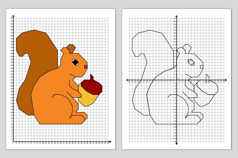 Ordered Pair Puzzle Worksheets Fall