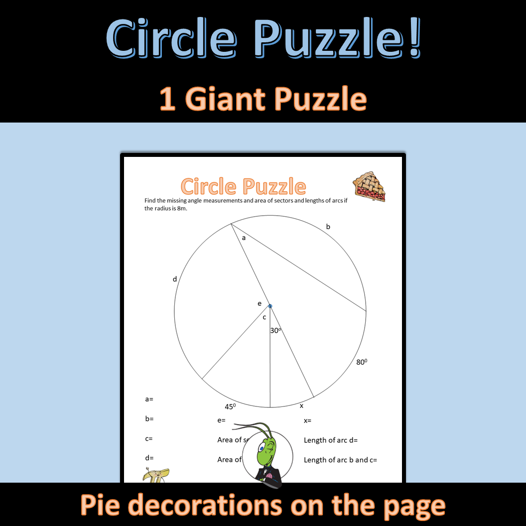 Free Circle Angles Properties Puzzle Geometry Central And