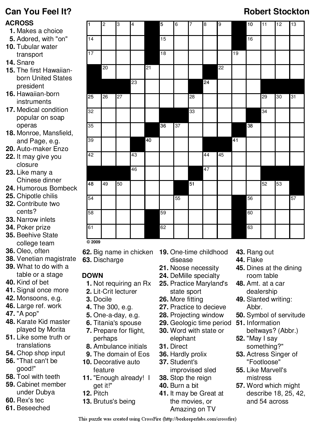 Free Crossword Puzzle 88