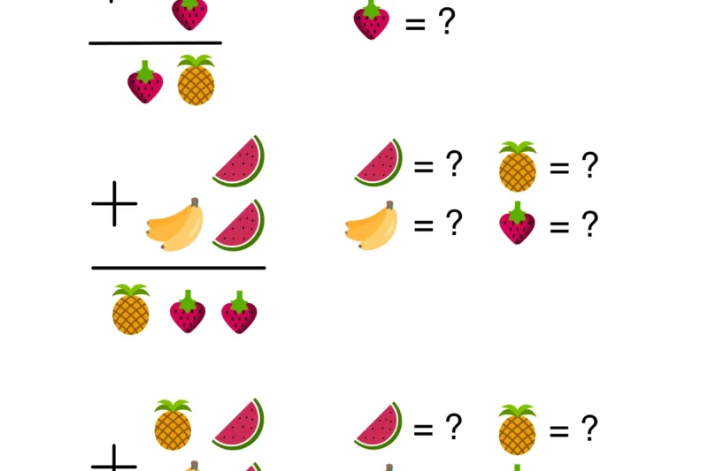 Alphametic Puzzles Worksheets