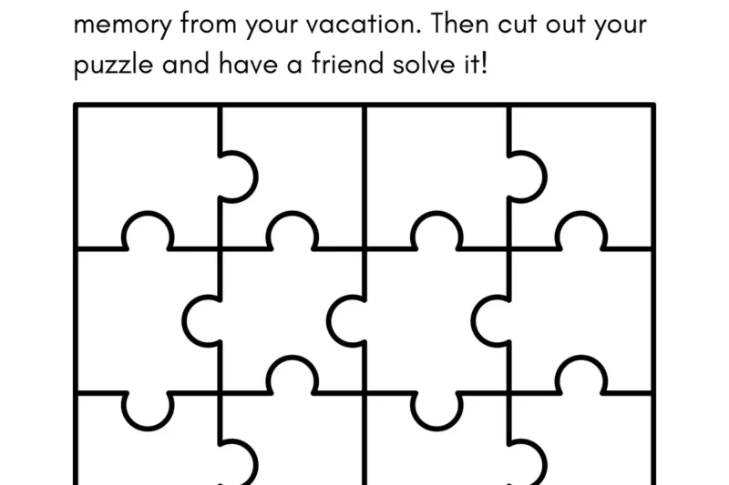Jigsaw Puzzle Worksheets