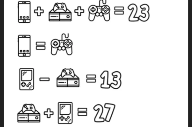 Math Puzzle Game Worksheets