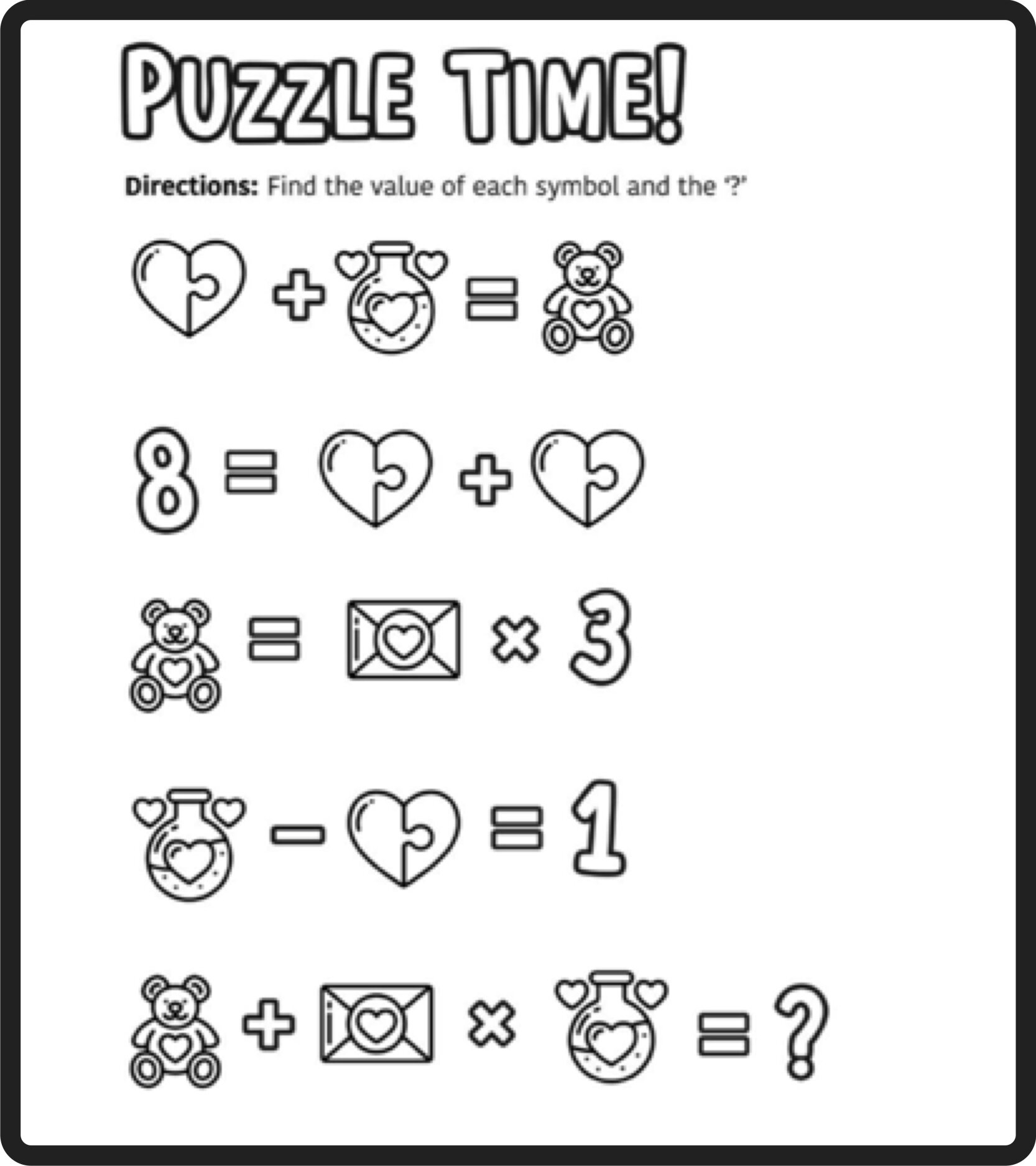 Fun Geometry Puzzle Worksheets
