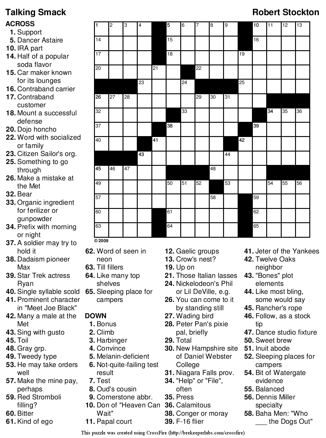 Free Printable Crossword 132