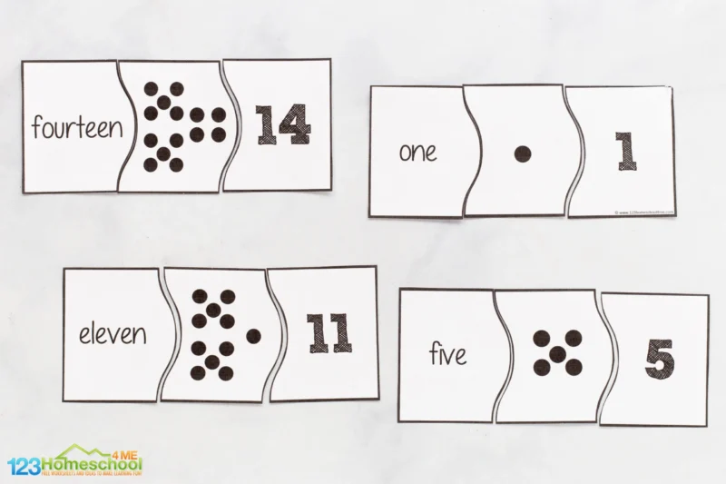 Number Puzzle Worksheets Printable