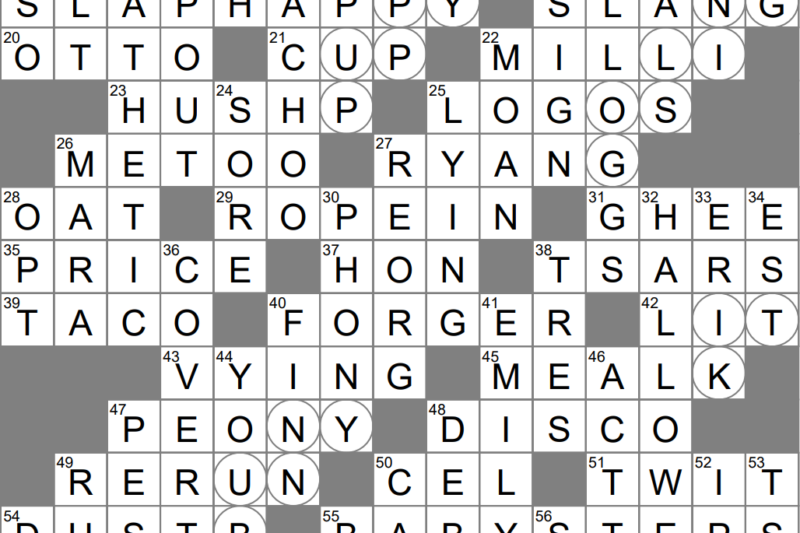 Full Crossword Puzzle Clue
