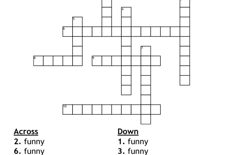Funny Crossword Puzzles