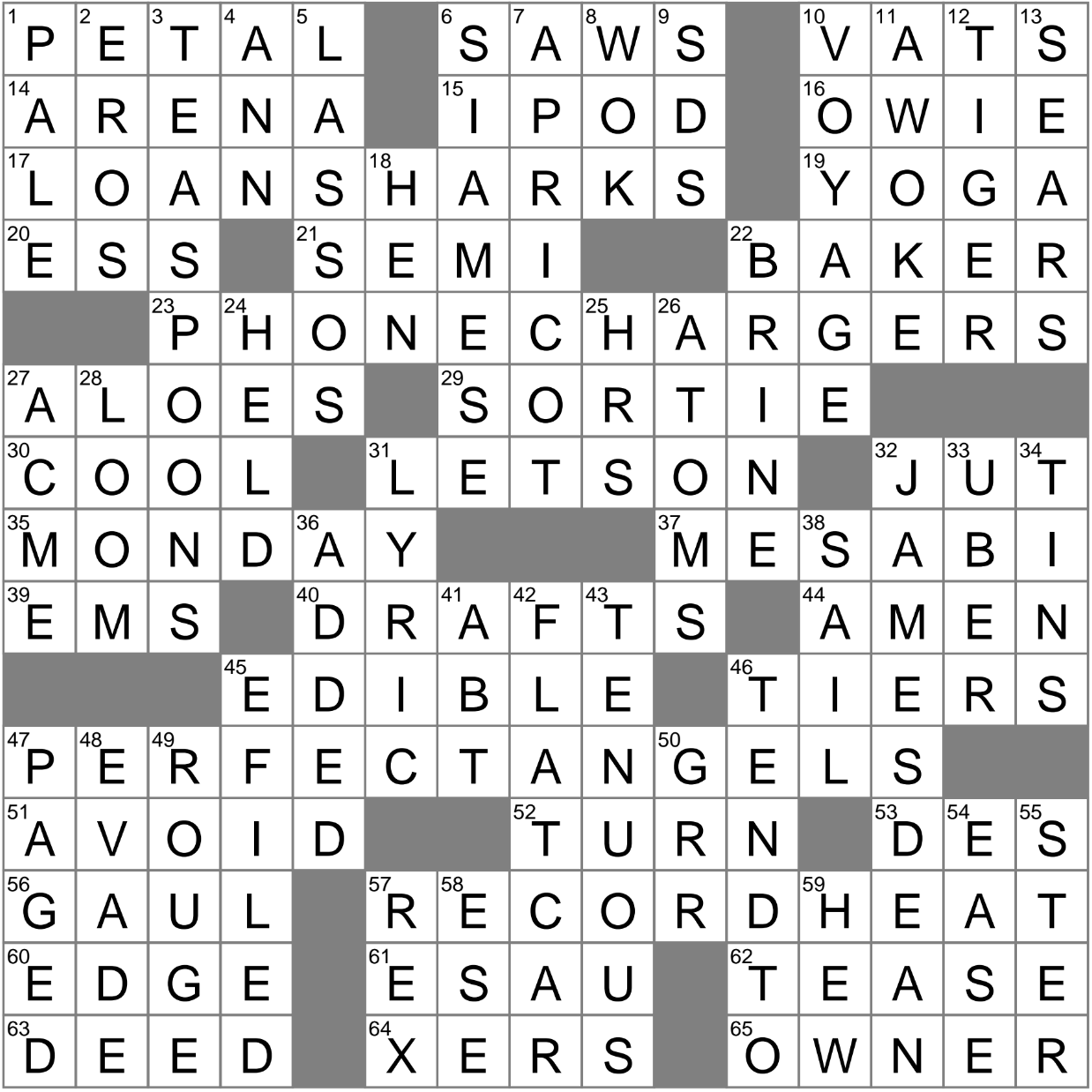 Gingerbread Person Crossword Clue Archives LAXCrossword